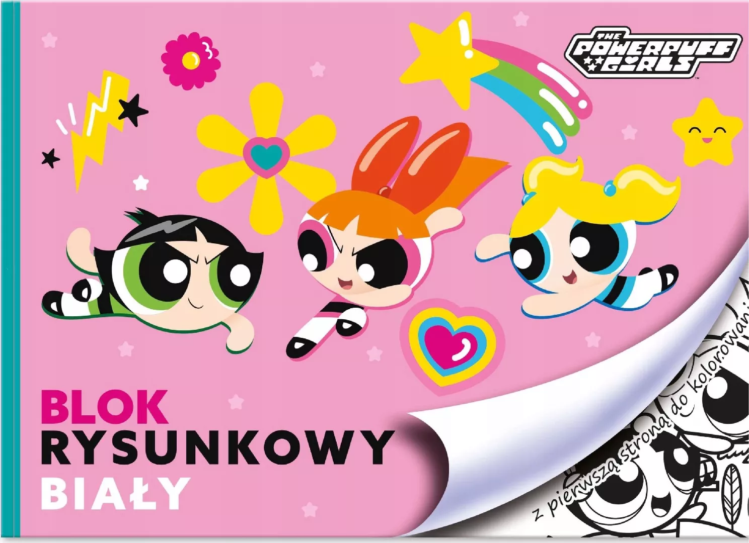 Teka White drawing pad A4/20K Powerpuff
