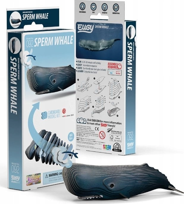 Eugy the sperm whale. Eco 3D