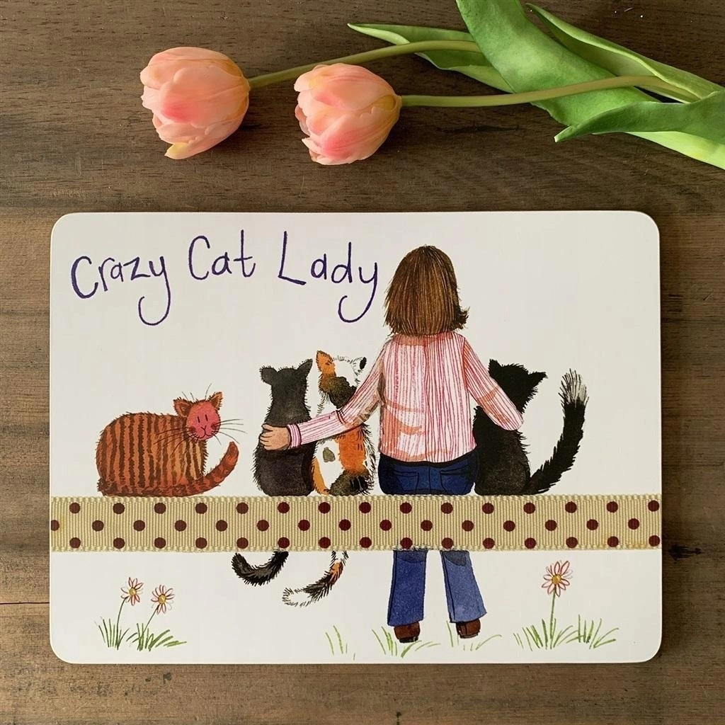 MT57 Crazy Cat Lady Kociara plate