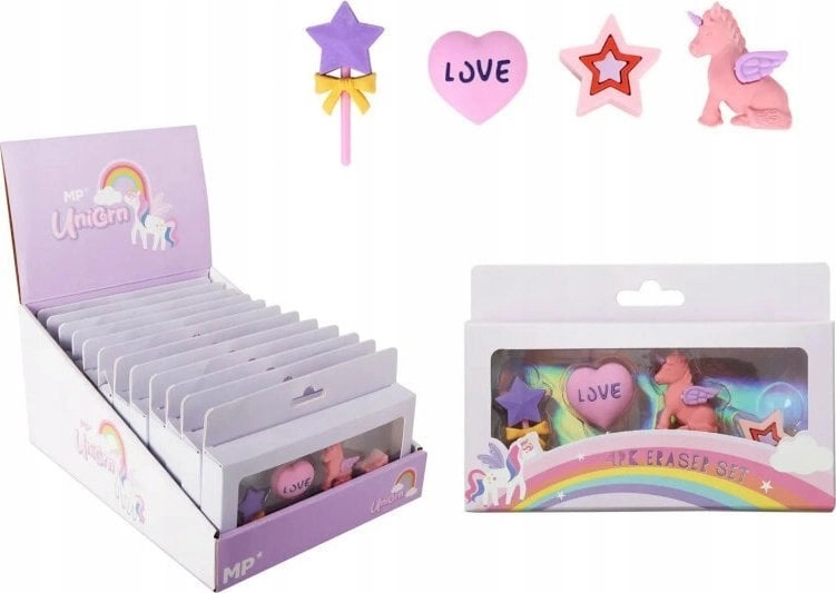 Unicorn erasers  4 pcs. price per