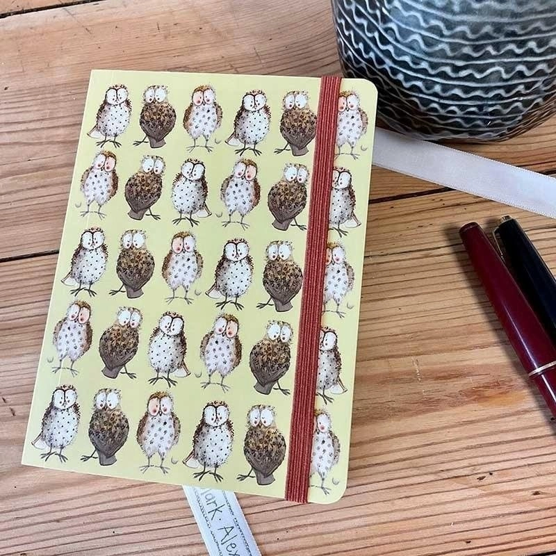 Notebook with eraser A6 SCN14 Owls