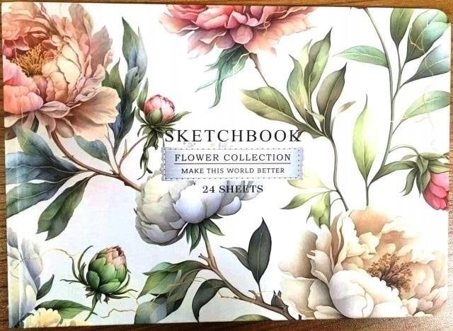 Sketchbook A5/24K smooth Bright flowers 624535