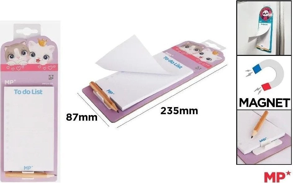 Magnetic notebook for the fridge with