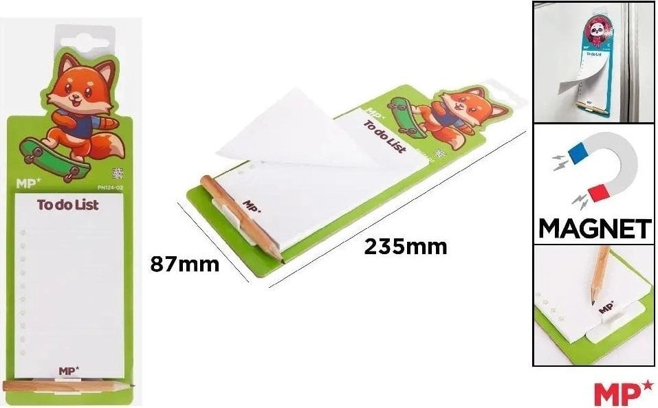 Magnetic notebook for the fridge with
