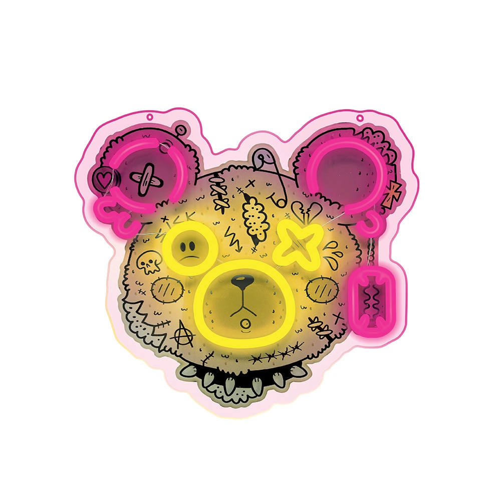 Neon ART LED PUNK TEDDY BEAR