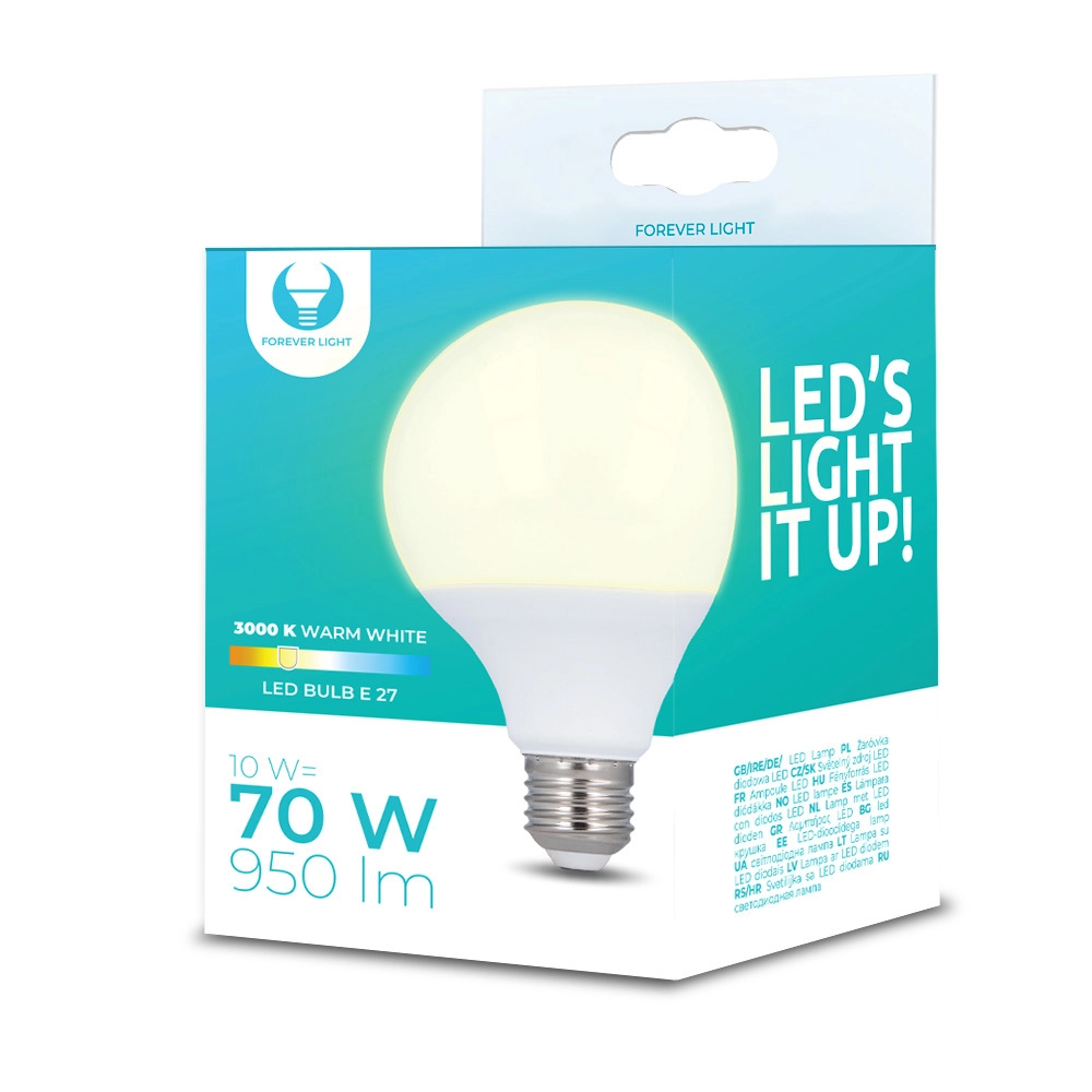 LED Bulb E27 G95 10W 230V