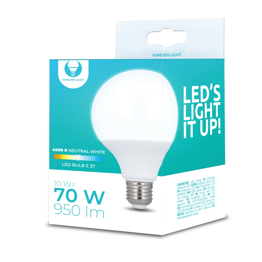 LED Bulb E27 G95 10W 230V