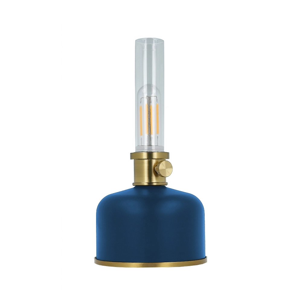 Retro LED blue oil lamp FLR-35