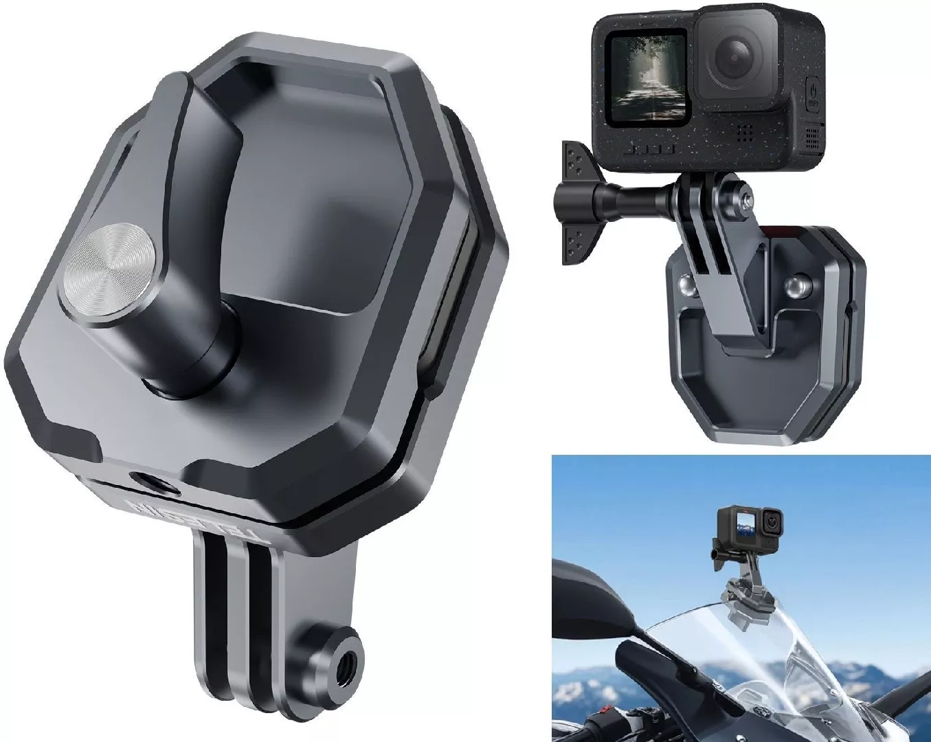 Telesin motorcycle mount for sports cameras