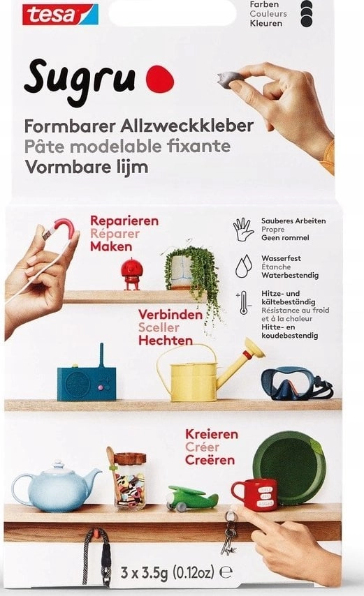 Tesa Sugru moldable all-purpose glue 3