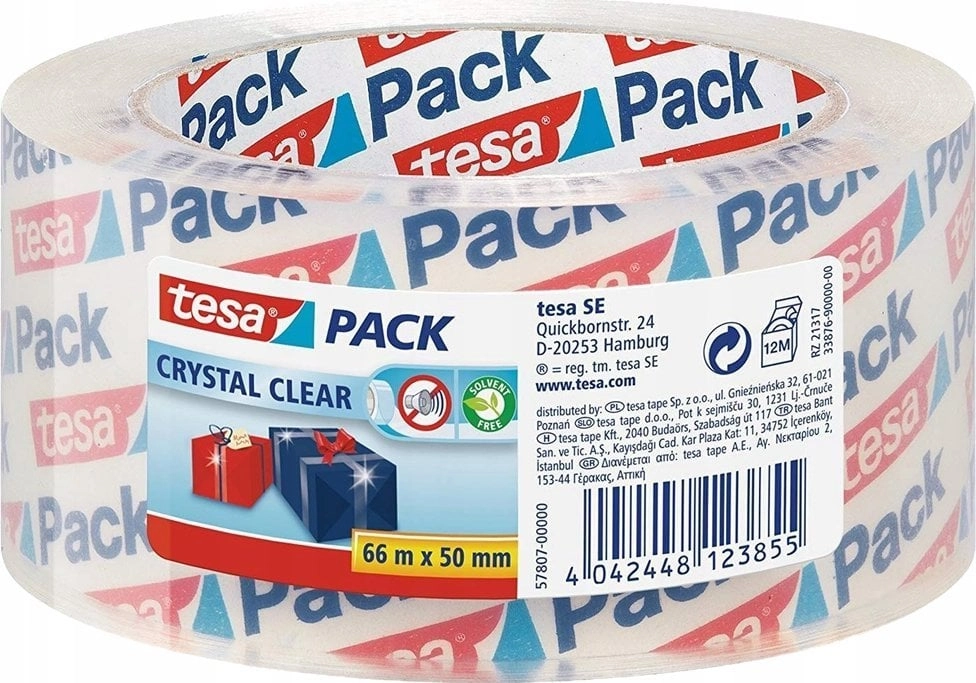 Tesa tesapack Crystal Clear PP 66m