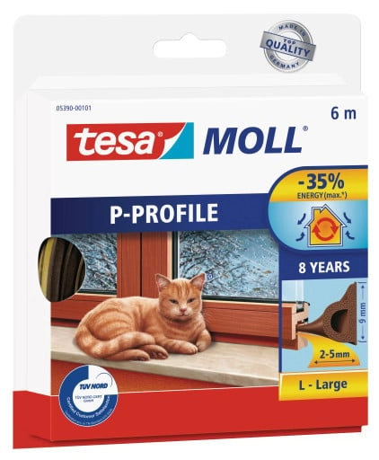 Tesa Rubber seal 9mm P profile