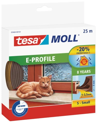 Tesa Rubber seal 9mm E profile