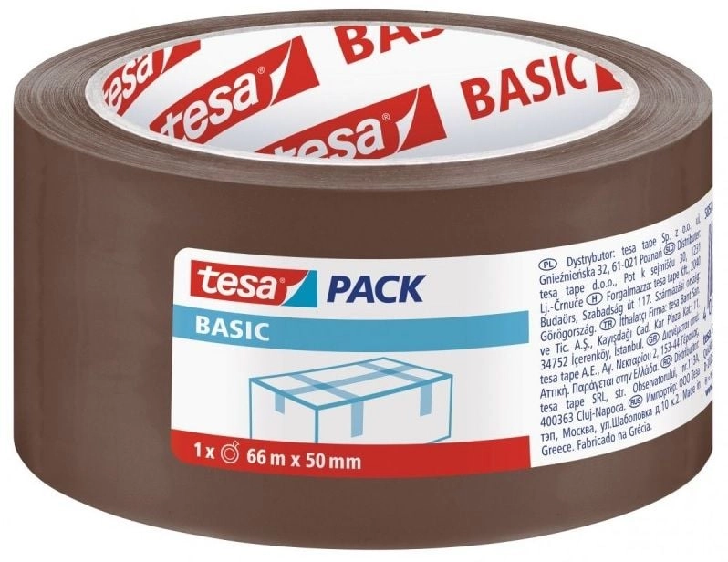 Tesa Basic packing tape brown 66M: