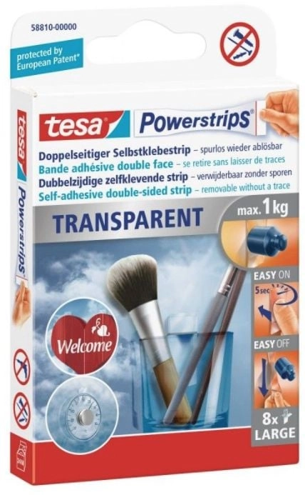 Tesa Tesa Powerstrips self-adhesive plasters  transparent