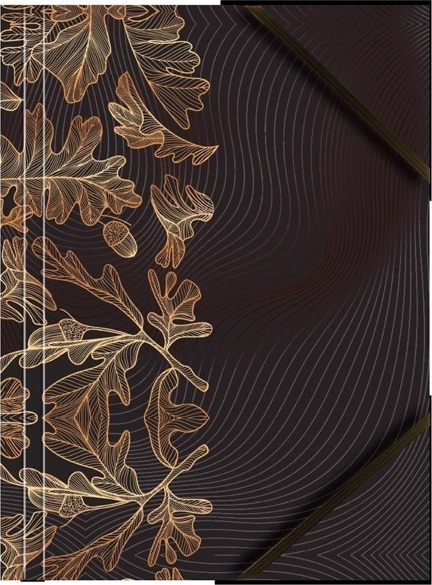 A4 cardboard folder with corner rubber