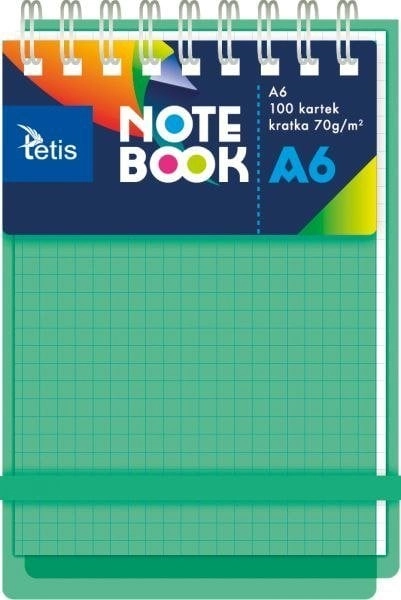 Notebook A6/100K  gridded PP  green 5903242103537