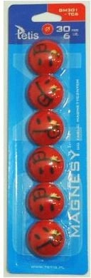 Magnets for boards 30mm/6 red tongue
