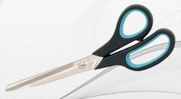 Office scissors 8" blister. TETIS 5906858014396