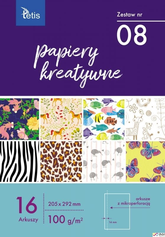 Tetis Creative papers 205x292mm 16 sheets
