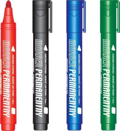Tetis Permanent marker KM102 black 5906858022254