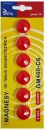Tetis Magnesy GM400-C6 Czerwone WIKR-982890 5906858025323