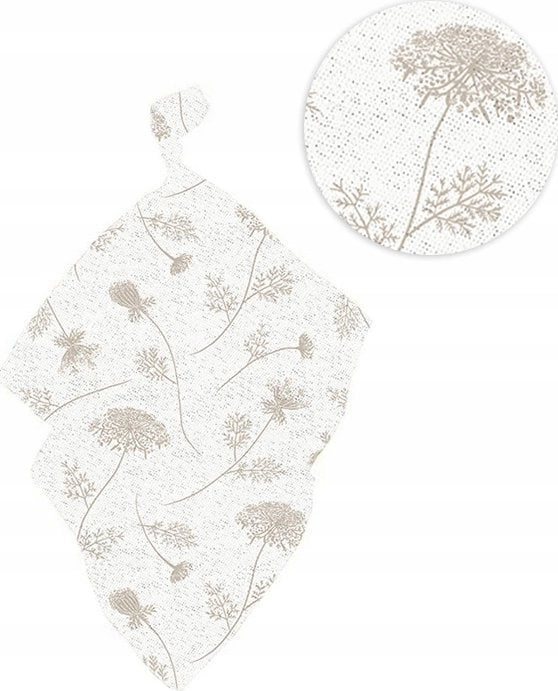 Texpol 90473-BAMBOO-LINEN JACQUARD DIAPER 120X120 CM