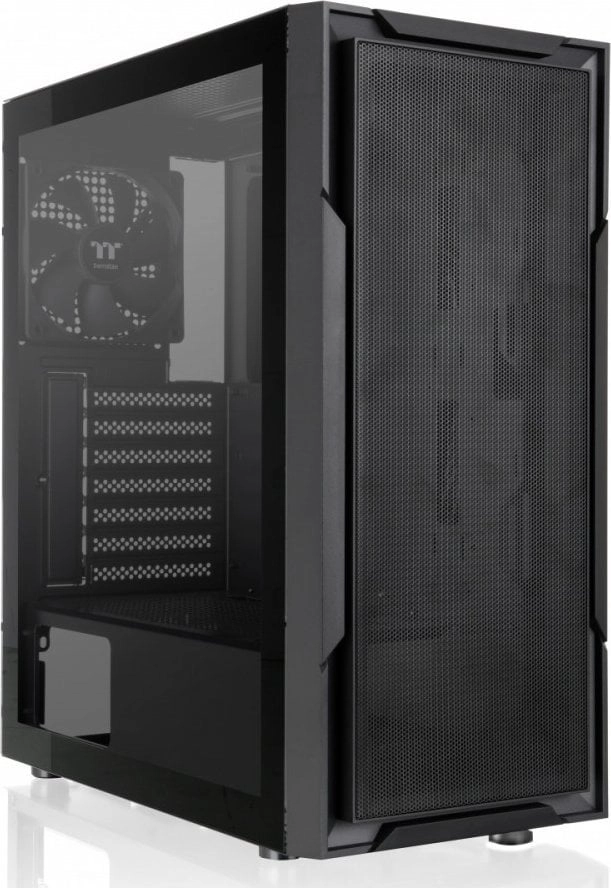 Versa XM1 rūdīta stikla 120 mm ventilatora USB3.0 korpuss - melns