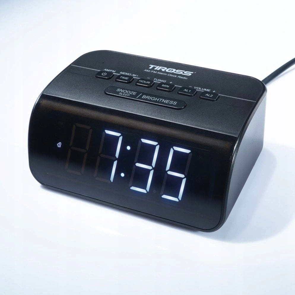 Radiobudzik Tiross Radiobudzik AM/FM z wyświetlaczem