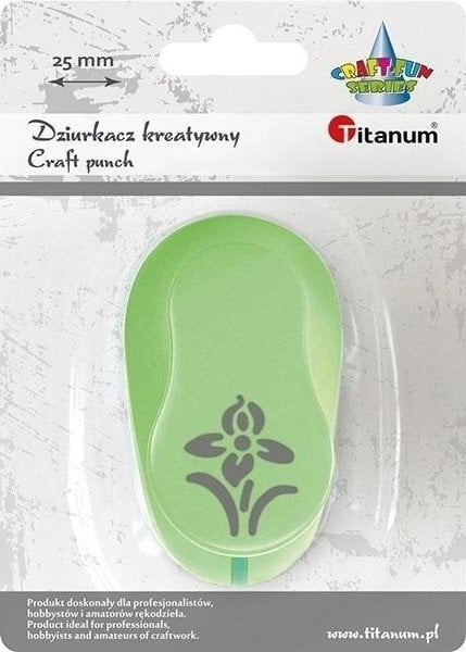 Hole punch with flower motif 25mm