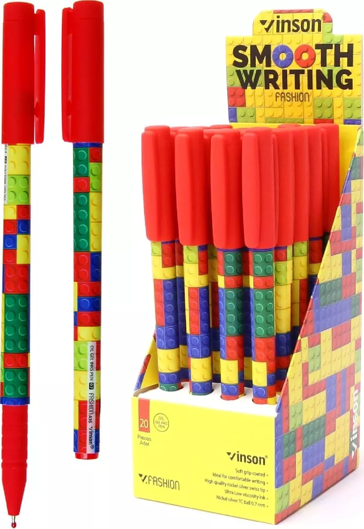 Fashion Klocki blue ballpoint pen with