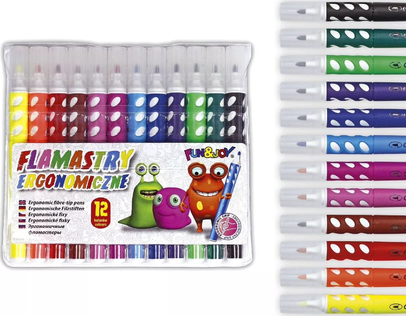 Titanum Ergonomic markers 12 FunJoy colors