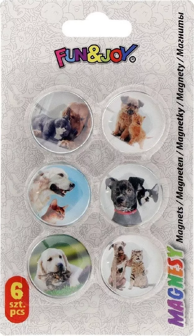 Glass magnets for dogs and cats