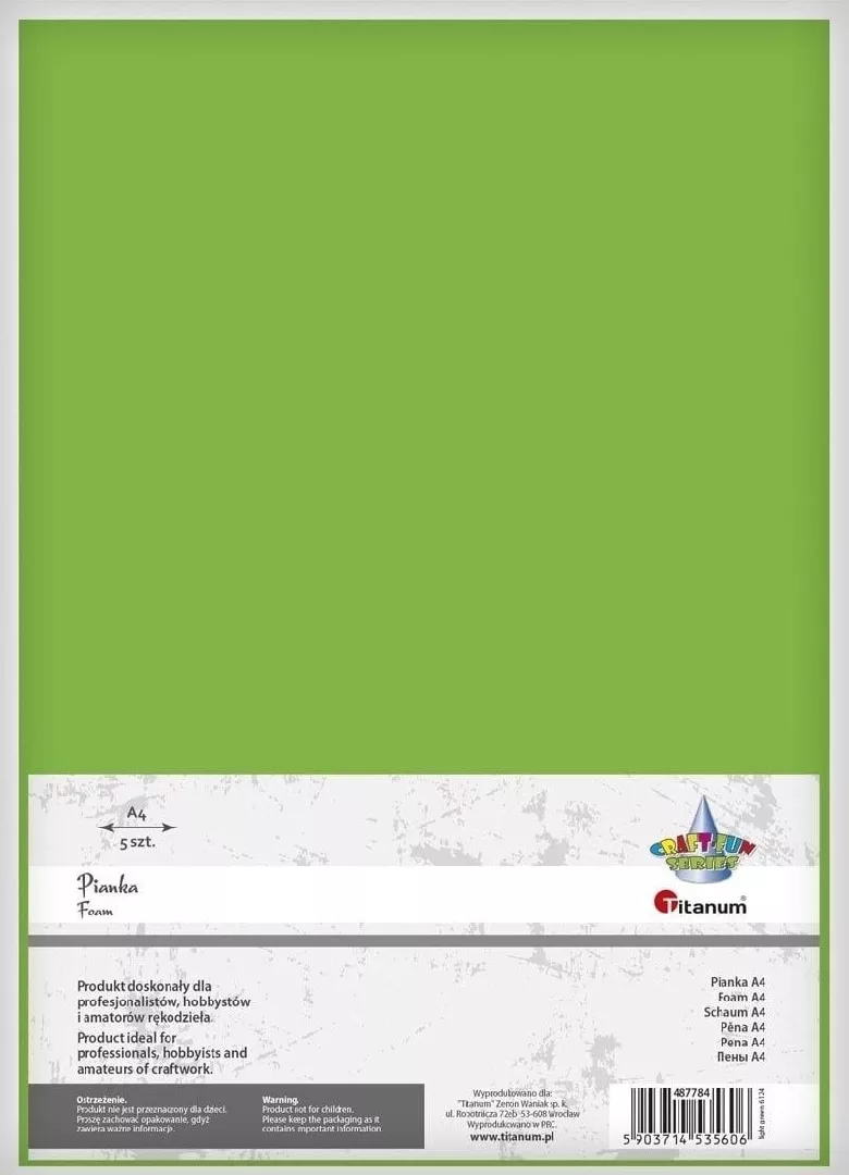 Titanum Foam A4 5st. lemons 13839479
