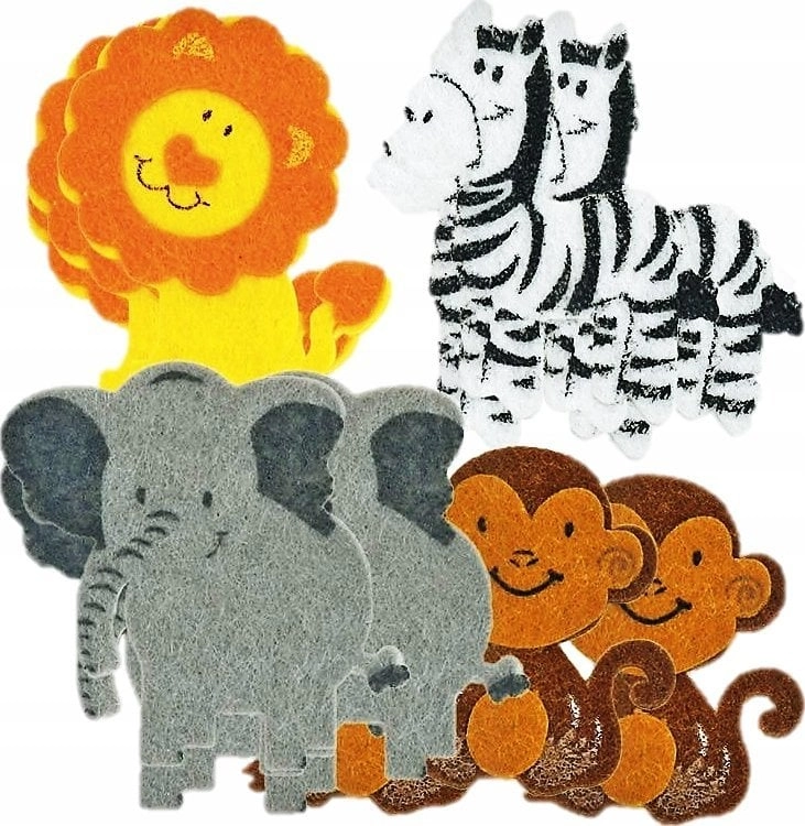 Titanum felt stickers animals 12 pcs