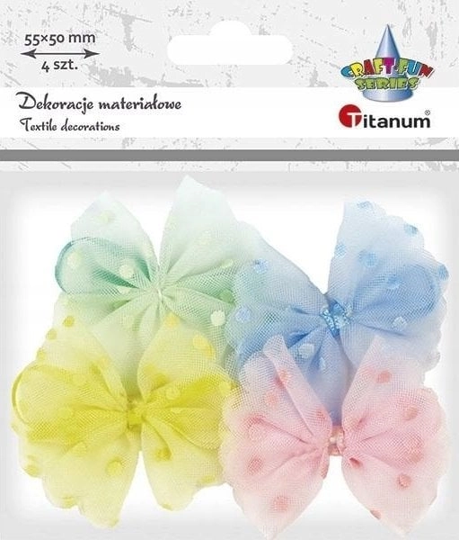 Material applications bows 55x50mm 4 pcs