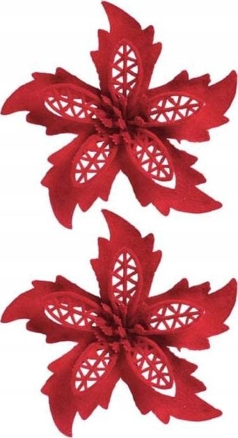 Titanum Christmas decoration Flocked poinsettia flower