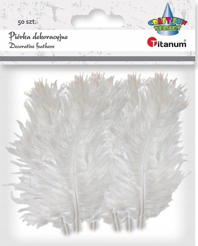 Turkey down feathers 9-15 cm white