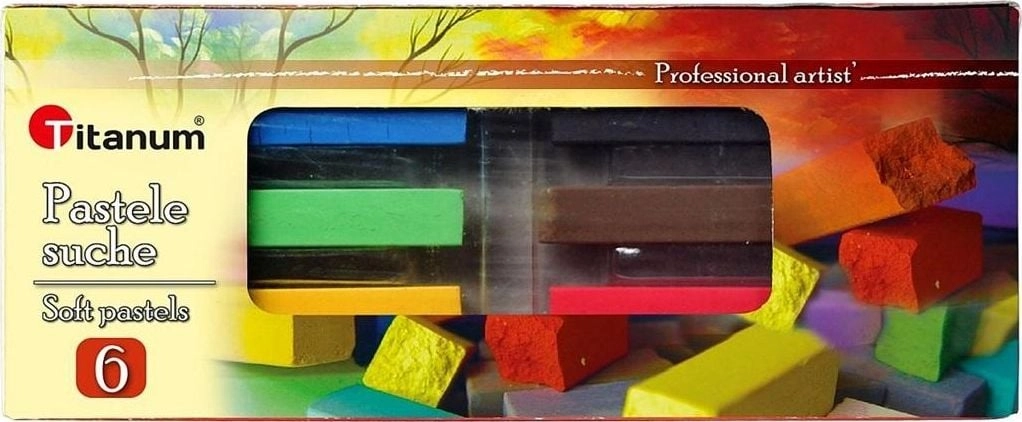 DRY PASTELS 6 COL. TITANUM 208690