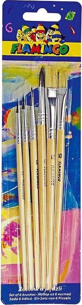 Wooden brushes 6 pcs 385126 5907437689134