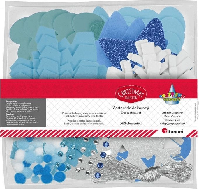 Titanum Foam decoration set  blue 397138