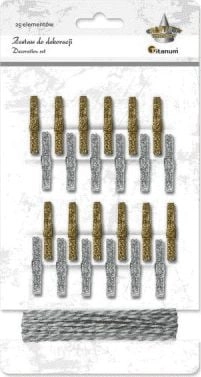 Wooden clips 24 pcs 397206