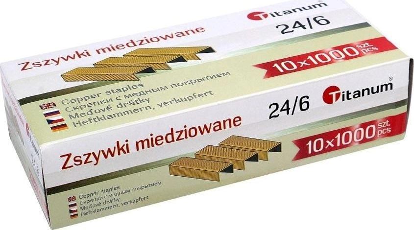 Titanum Zszywki miedziowane 24/6 1000szt. 397713