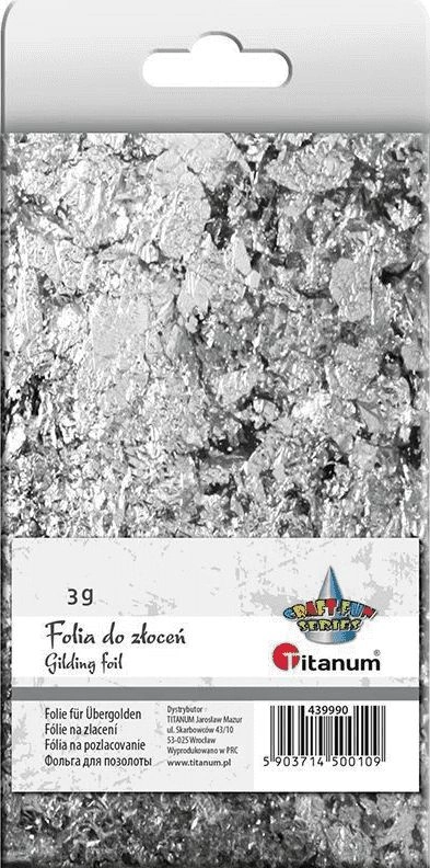 Silver gilding foil in flakes 3g