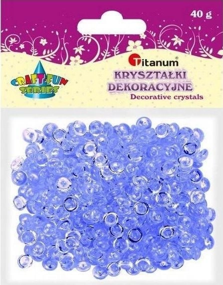 Titanum Koraliki plastikowe połówka kuli liliowe