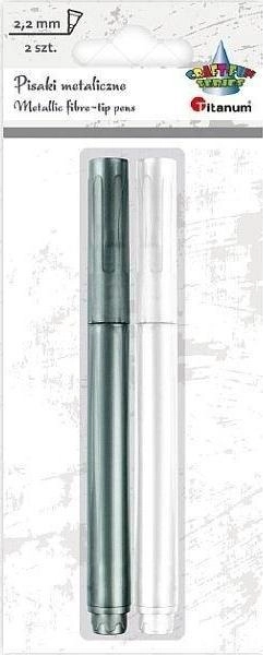 Metallic white + silver pen 455087