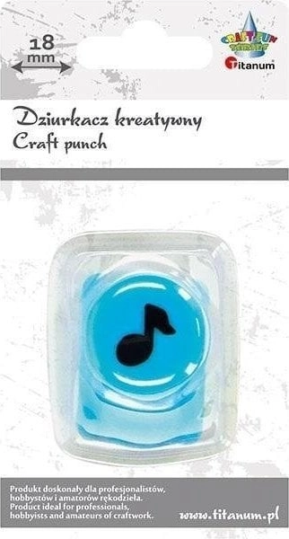 Hole punch with 18mm musical note