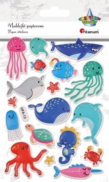 Titanum Stickers convex aquatic animals mix
