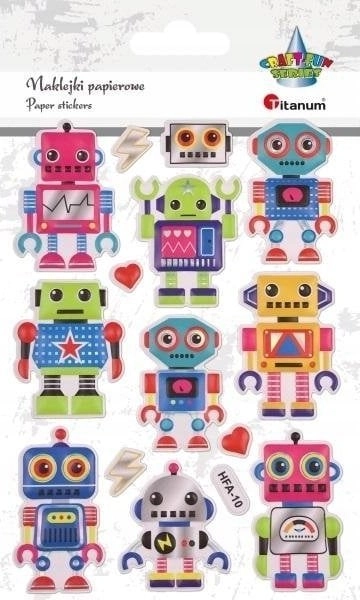 Titanum Convex stickers  robots  mix  14