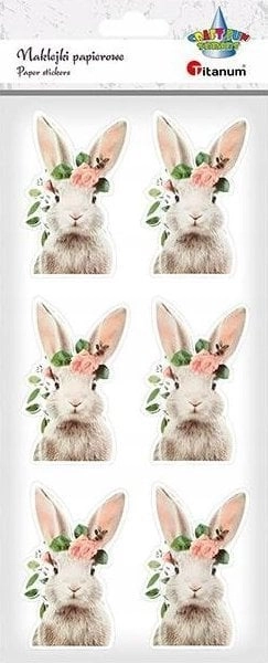 Titanum Hare paper stickers 6 pcs